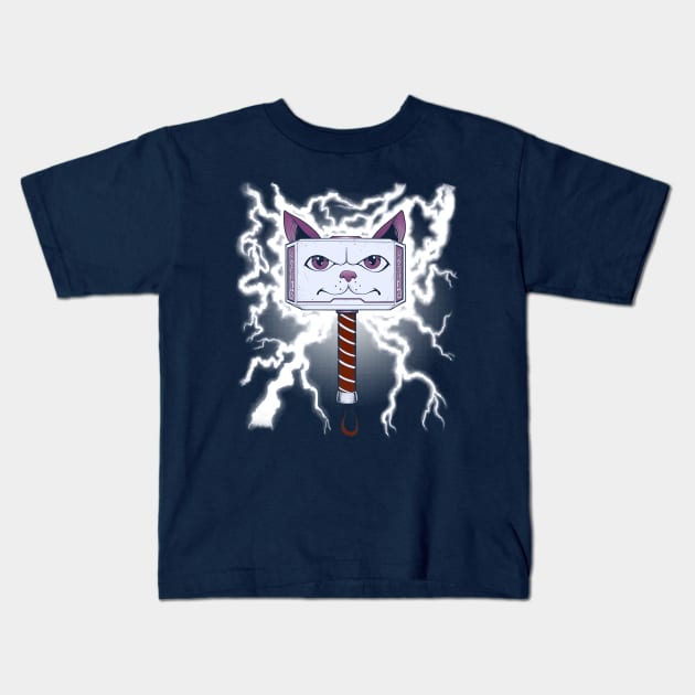 Meowlnir Kids T-Shirt by JasonPiperberg